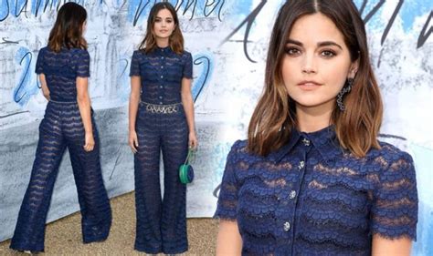 Jenna Coleman: Victoria star flashes bra in see